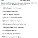 Speech Marks 2 Worksheet Speech Marks Punctuation Worksheets Direct