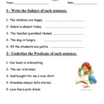 Subject And Predicate General Gramma English ESL Worksheets Pdf Doc