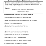 Subject And Predicate Worksheet