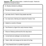 Subject And Predicate Worksheet