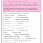 Subject verb Agreement Grammar Guide English ESL Worksheets Pdf Doc
