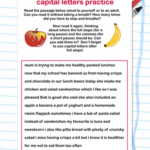 The Text On This Worksheet Is Missing Full Stops Commas And Capital