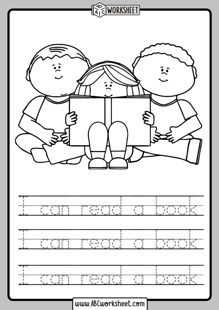 Trace Sentences Worksheets