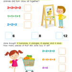 Using Number Sentences To Solve Problems Worksheet Free Printable PDF