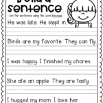 Words I Use When I Write Grade 1