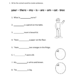 Writing First Sentences For Reception And Year 1 Students Teaching
