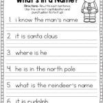 Writing Sentences Worksheet First Grade