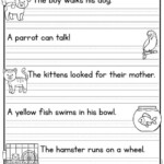 Writing Sentences Worksheets For Kindergarten Pdf Printable