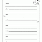 Writing Worksheet 3rd Grade