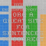 Www englishforeveryone A Great Site For Sentences To Correct